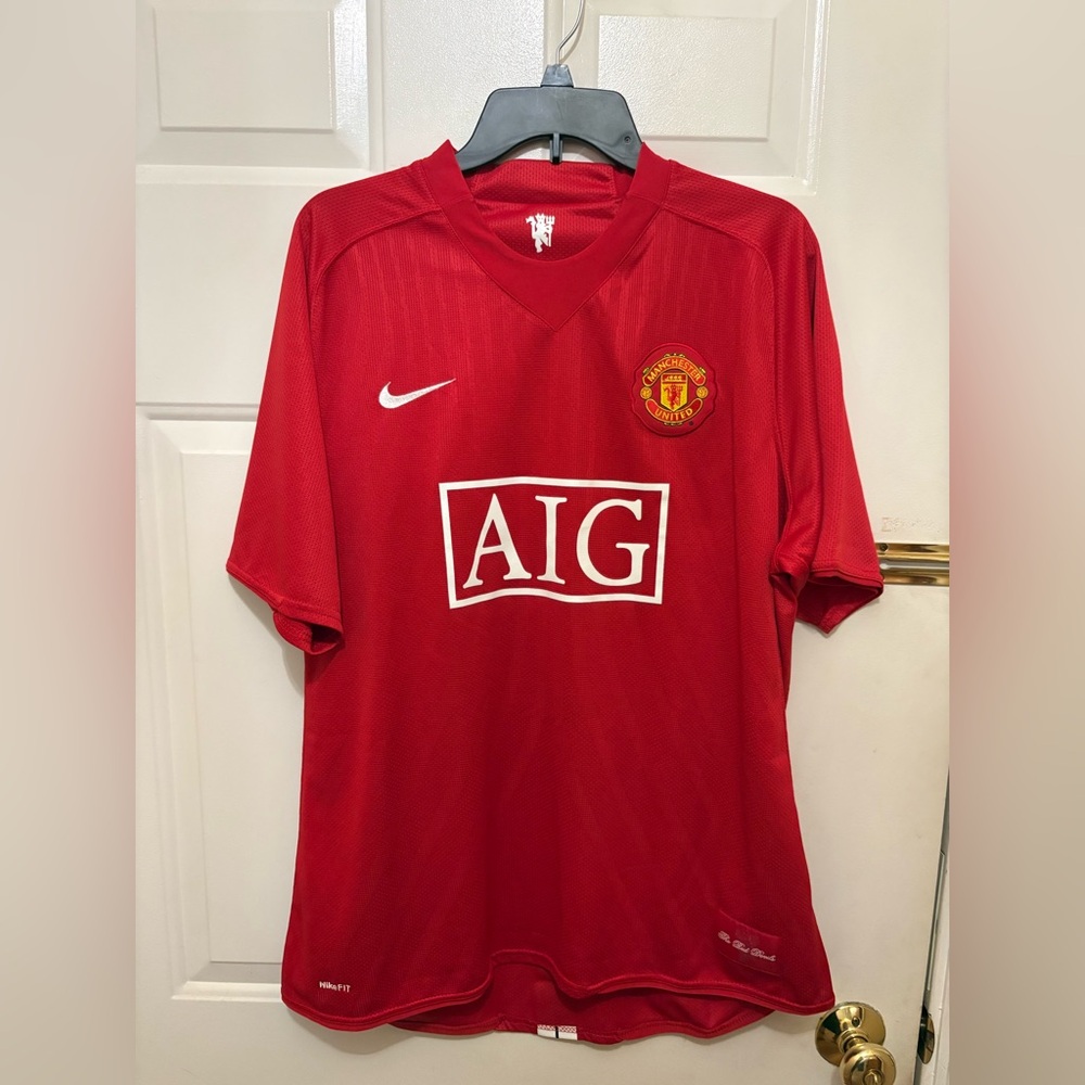 CRISTIANO RONALDO NIKE MANCHESTER UNITED 2007-09 HOME KIT 237924-666 VINTAGE XL